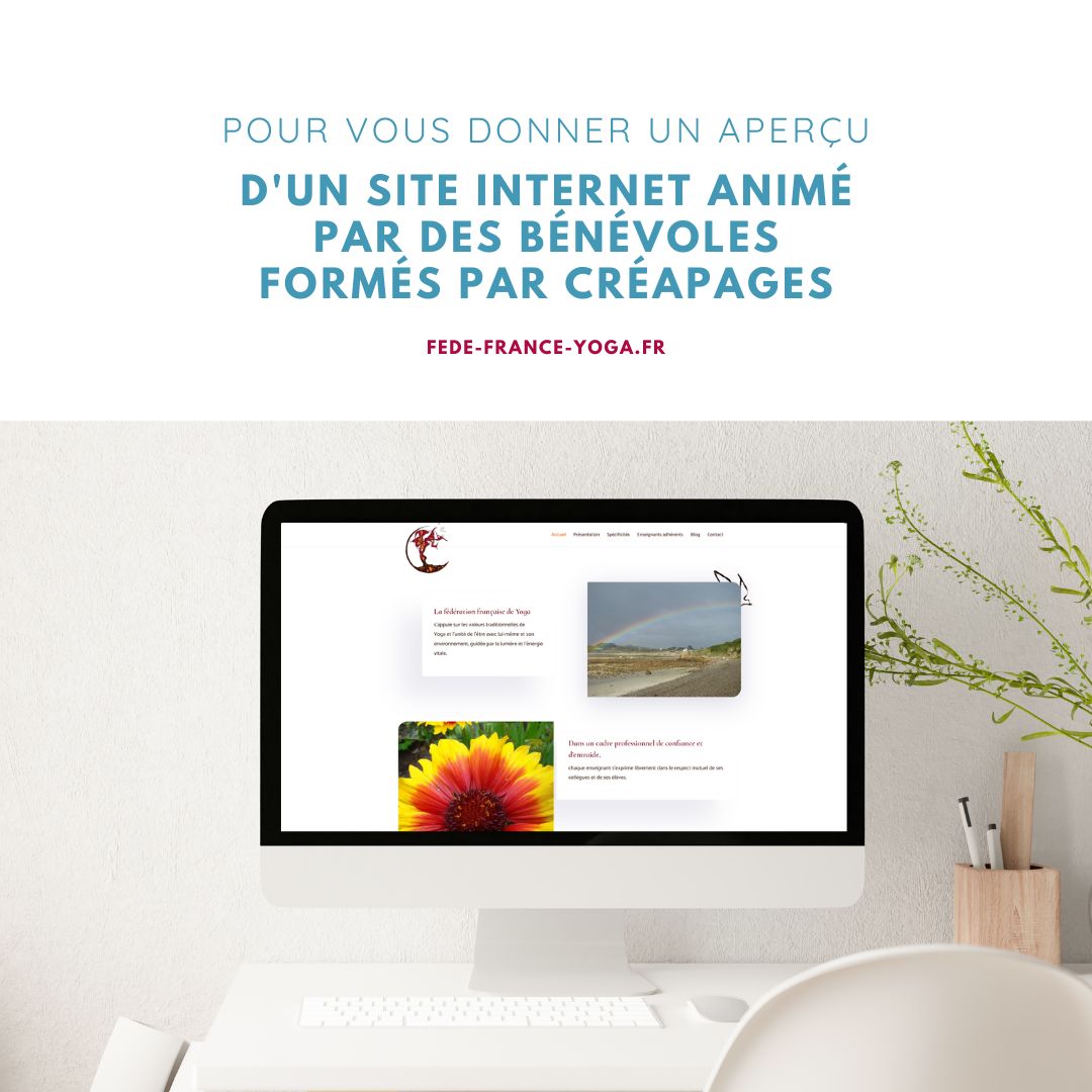 Site internet animé par les bénévoles de FFY formés par CréaPAGES