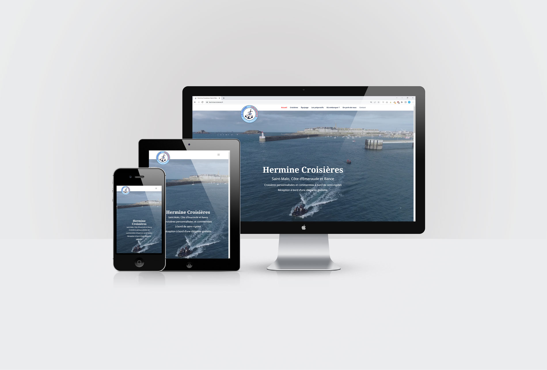 Création site web Hermine Croisières sous WordPress